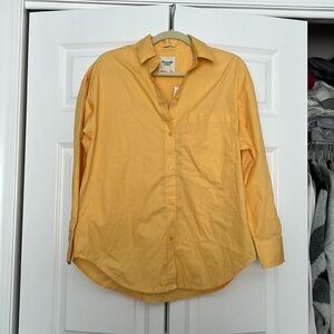 Oversized Poplin Button-Up Shirt